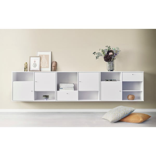 Pakabinama knygų spinta  baltos spalvos 89x61 cm Mistral – Hammel Furniture-image-1