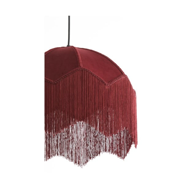 Kabantis šviestuvas bordo spalvos ø 40 cm su tekstiliniu gaubtu Malacia – Light & Living-image-2