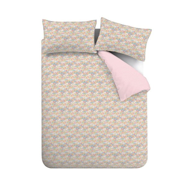 Rožinės spalvos dvigulė patalynė 200x200 cm Darcy Floral – Catherine Lansfield