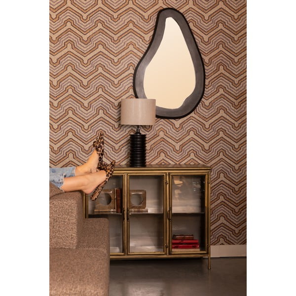 Auksinės spalvos iš metalo vitrina 100x80x38,5 cm Gertlush – Dutchbone-image-1