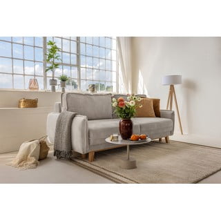 Iš kordinio velveto sulankstoma sofa šviesiai žalios spalvos 218 cm Tori – Bonami Selection