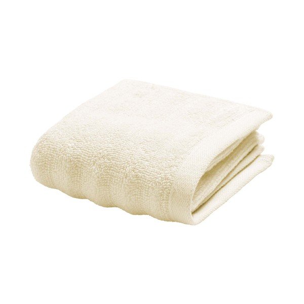 Kreminės spalvos iš frote audinio iš medvilnės rankšluostis 30x50 cm Maya – douceur d'intérieur