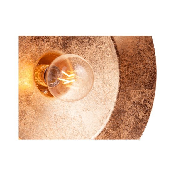 Baltas sieninis šviestuvas su vario spalvos detalėmis Sotto Luce Cinco Basic, ⌀ 40 cm-image-4