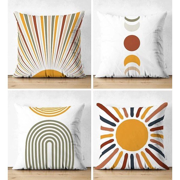 Dekoratyviniai pagalvių užvalkalai 4 vnt. 43x43 cm – Mila Home-image-4