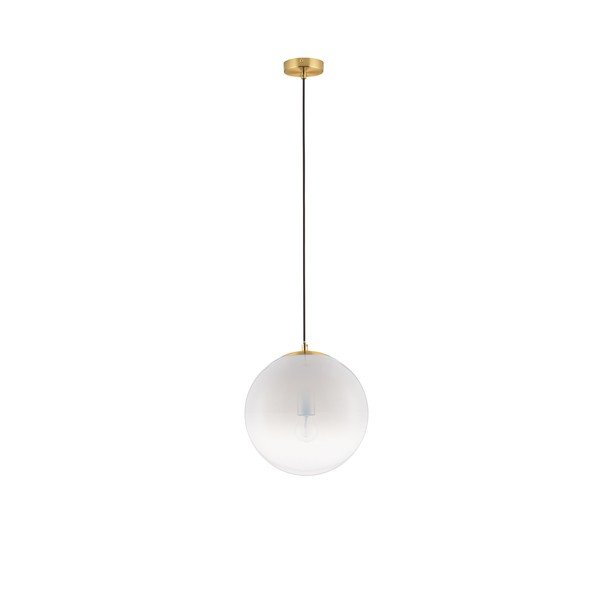 Baltos spalvos/auksinės spalvos iš stiklo kabantis šviestuvas ø 30 cm Vita – Nova Luce