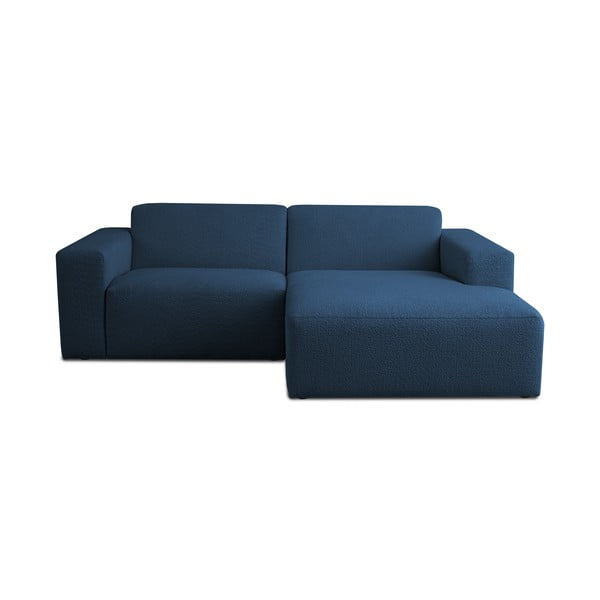 Iš boucle kampinė sofa tamsiai mėlynos spalvos (su dešiniuoju kampu) Roxy – Scandic