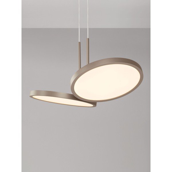Matinės auksinės spalvos iš aliuminio kabantis šviestuvas LED su pritemdymo funkcija ø 32,5 cm Vea – Nova Luce-image-3