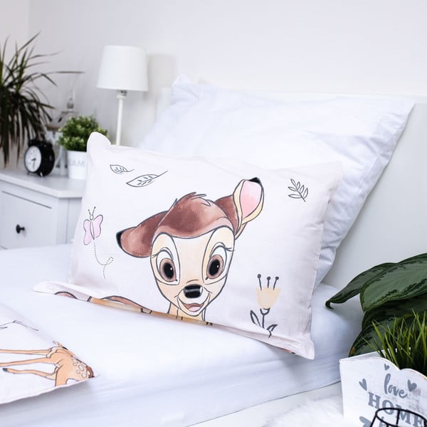Iš medvilnės vaikiška patalynė vaikiškai lovai 100x135 cm  Bambi "Beige" – Jerry Fabrics-image-3
