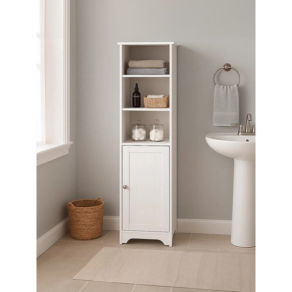 Baltos spalvos spintelė 40x160x38 cm Portern – Premier Housewares-image-2