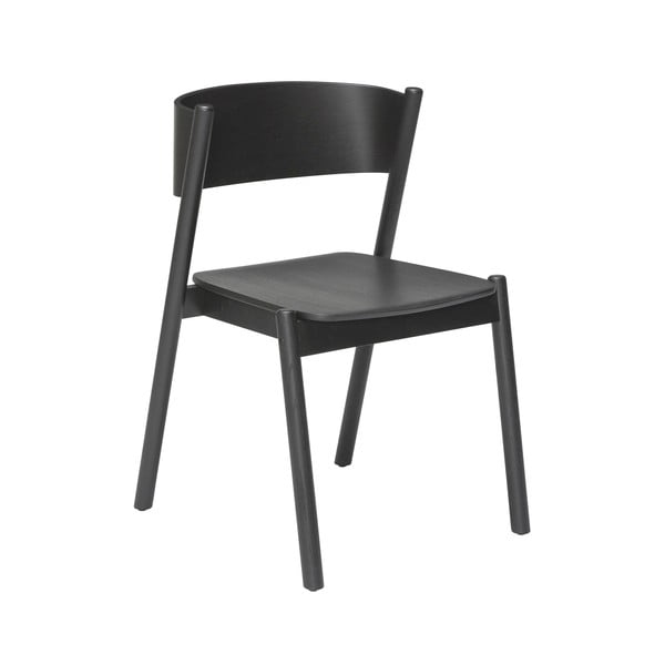 Juodojo ąžuolo valgomojo kėdė Oblique - Hübsch