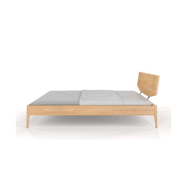 Iš buko masyvo dvigulė lova natūralios spalvos 140x200 cm Sund – Skandica-image-3
