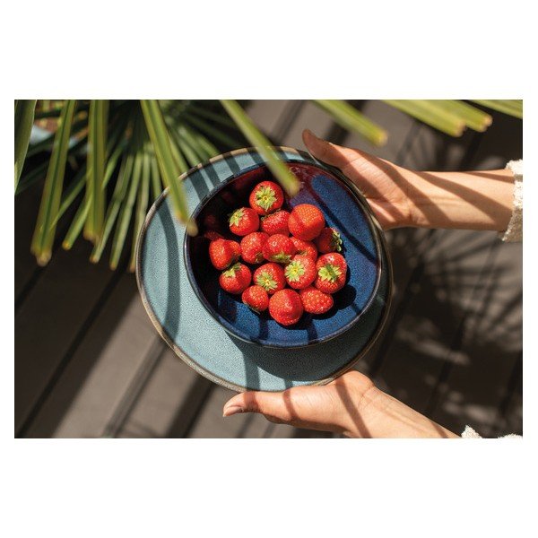 Tamsiai mėlynas molinis dubuo Villeroy & Boch Like Lave, 22 x 21 cm-image-1