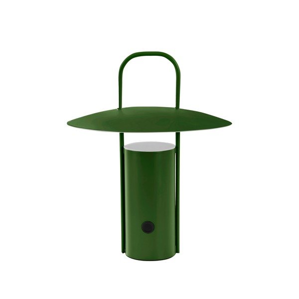 Žalios spalvos iš metalo stalinis šviestuvas LED su pritemdymo funkcija (aukštis 24 cm) Venna – Jotex
