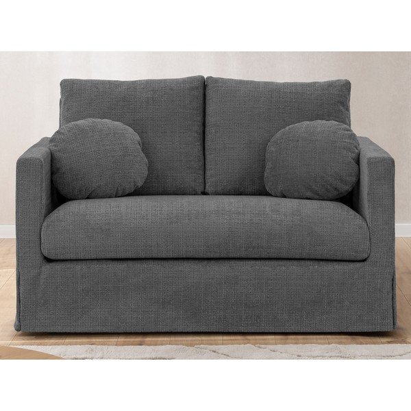 Tamsiai pilkos spalvos sofa 140 cm Paphos – Ropez-image-3