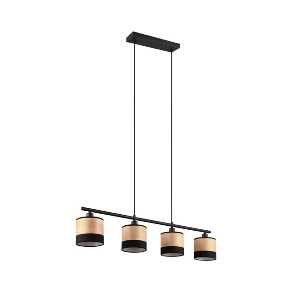 Kabantis šviestuvas juodos spalvos/natūralios spalvos Bolzano – Reality-image-3