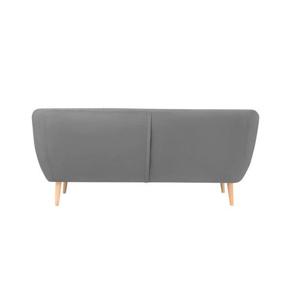 Pilka aksominė sofa Mazzini Sofos Sardaigne, 188 cm-image-3