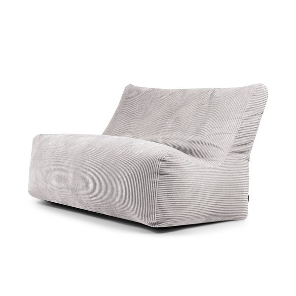 Šviesiai pilkos spalvos iš kordinio velveto sėdmaišis Sofa Seat Lounge – SLOWDOWN