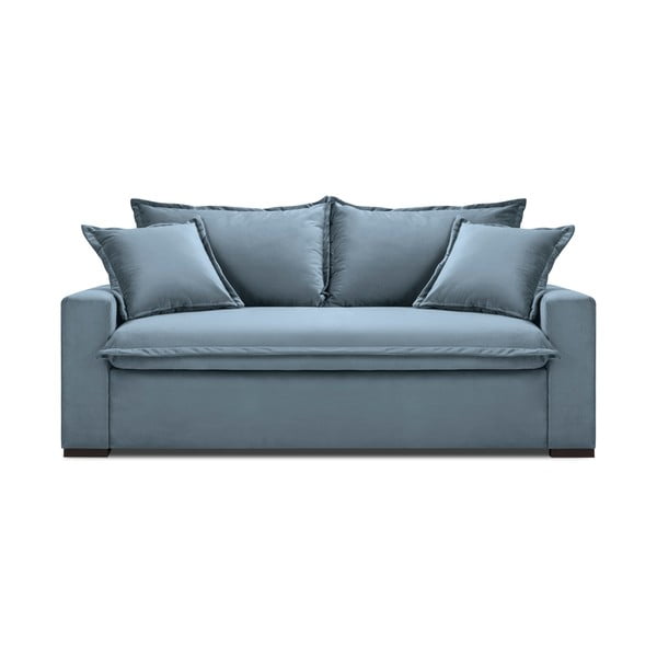 Šviesiai mėlyna sofa-lova Kooko Home Mezzo