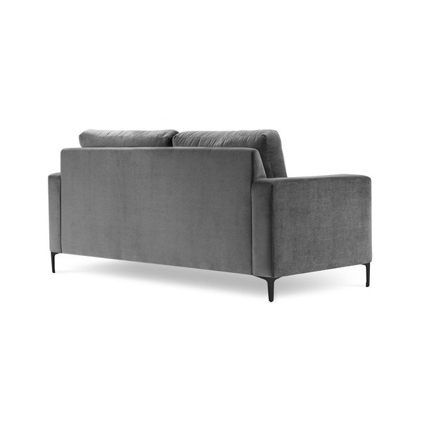 Pilka aksominė sofa Kooko Home Harmony, 158 cm-image-3