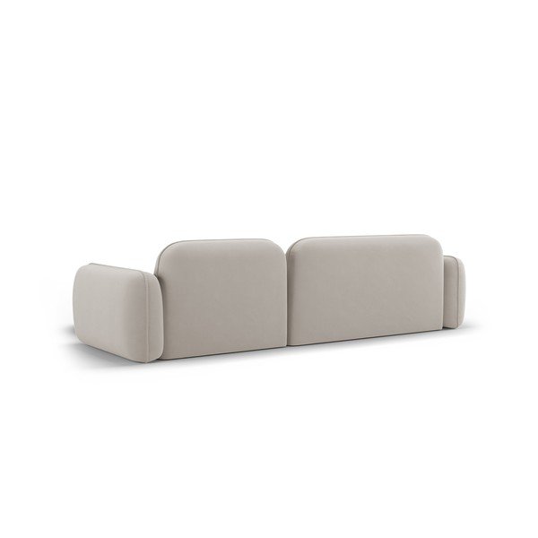 Iš velveto kampinė sofa kreminės spalvos (su dešiniuoju kampu) Audrey – Interieurs 86-image-3