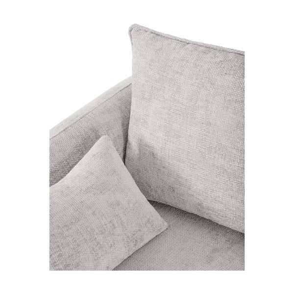 Kampinė sofa šviesiai pilkos spalvos (su dešiniuoju kampu) Matera – Cosmopolitan Design-image-1