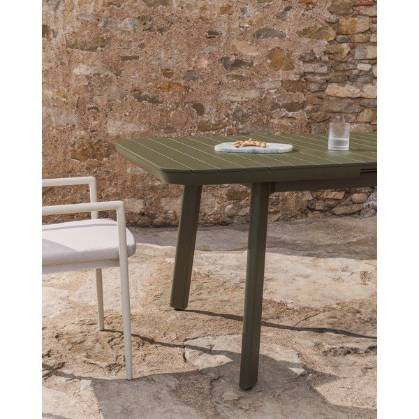 Iš metalo sodo valgomojo stalas 100x220 cm Izola – Kave Home-image-3