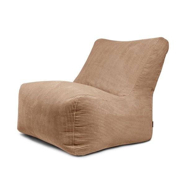 Rudos spalvos iš kordinio velveto sėdmaišis Seat 100 Lounge – SLOWDOWN