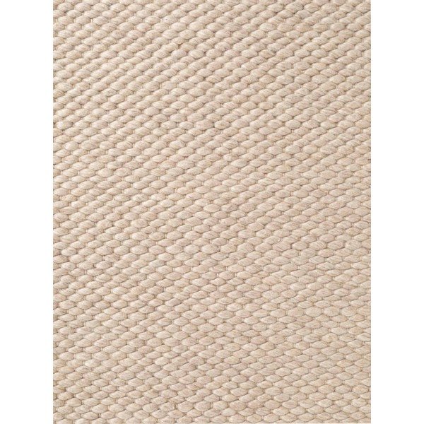 Rankų darbo smėlio spalvos iš vilnos apvalios formos kilimas ø 200 cm Lyon Beans – Elle Decoration-image-4