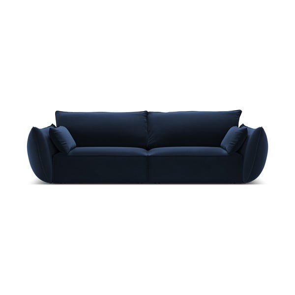 Tamsiai mėlynos spalvos iš velveto sofa 208 cm Vanda – Mazzini Sofas