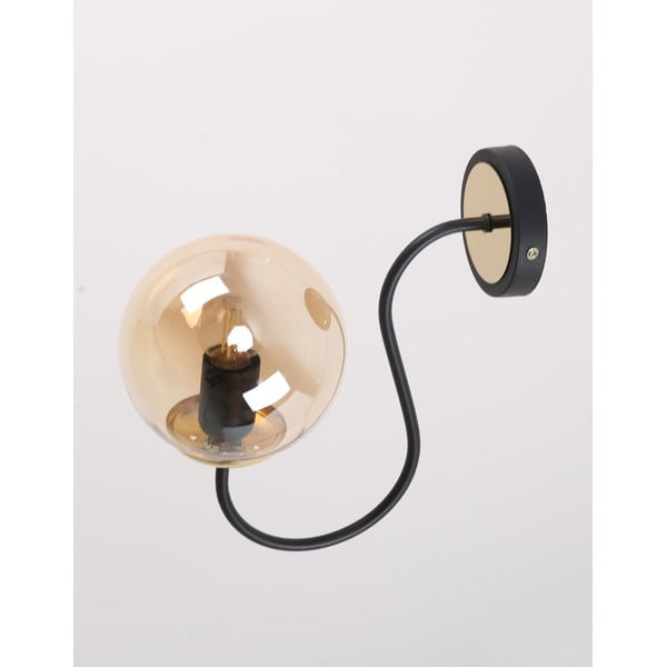 Sieninė lempa ochros spalvos/juodos spalvos ø 15 cm Oslo – Squid Lighting-image-3