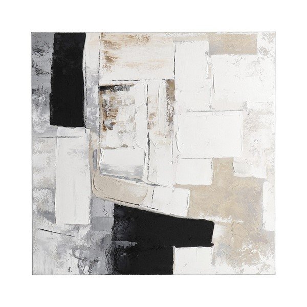 Spausdintas/su rankomis dažytais elementais paveikslas tapyba ant drobės 80x80 cm Crown – Bizzotto