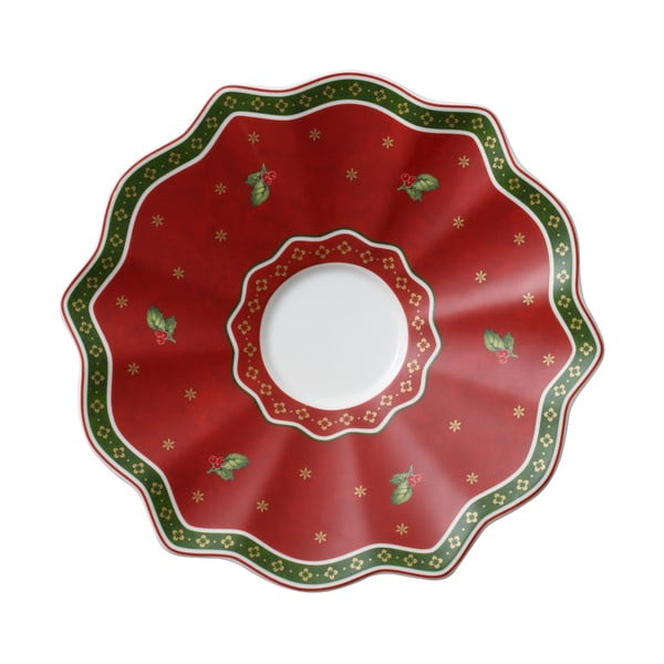 Raudona porcelianinė kalėdinė lėkštutė Toy´s Delight Villeroy&Boch
