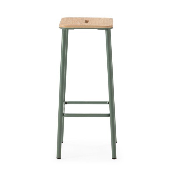 Žalios spalvos baro kėdžių komplektas 2 vnt. (sėdynės aukštis 65 cm) Abba – Marckeric-image-3