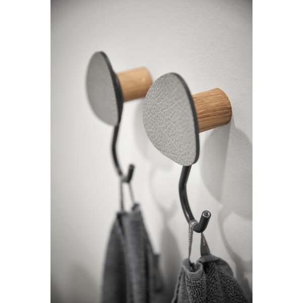 Sieninis pilkos spalvos iš plieno kablys Dot S Bull – LIND DNA-image-1