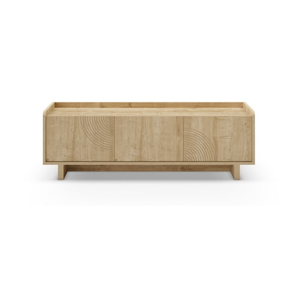 Natūralios spalvos TV spintelė iš ąžuolo 140x45x40 cm Daira – Marckeric