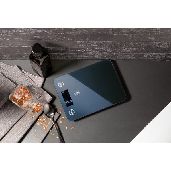 Virtuvinės svarstyklės Aquamarine Metallic Line - BerlingerHaus-image-1