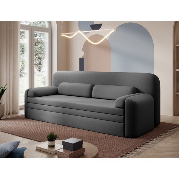 Taupe spalvos iš velveto sulankstoma/su sandėliavimo vieta sofa 236 cm Elioss – ELTAP-image-3