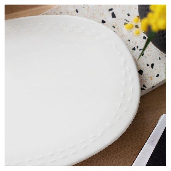 Balta porcelianinė lėkštė Villeroy & Boch Like It's my moment, 30 x 20 cm-image-1