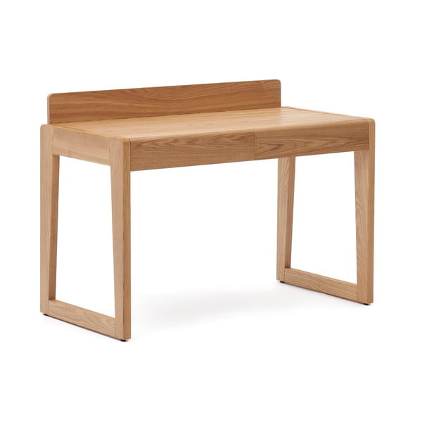 Rašomasis stalas su uosio dekoro stalviršiu 60x120 cm Arandu – Kave Home-image-2