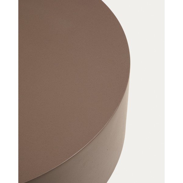 Iš betono apvalios formos sodo kavos staliukas ø 60 cm Garbet – Kave Home-image-3