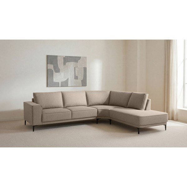 Kampinė sofa šviesiai rudos spalvos (su dešiniuoju kampu) Copenhagen – Scandic-image-4