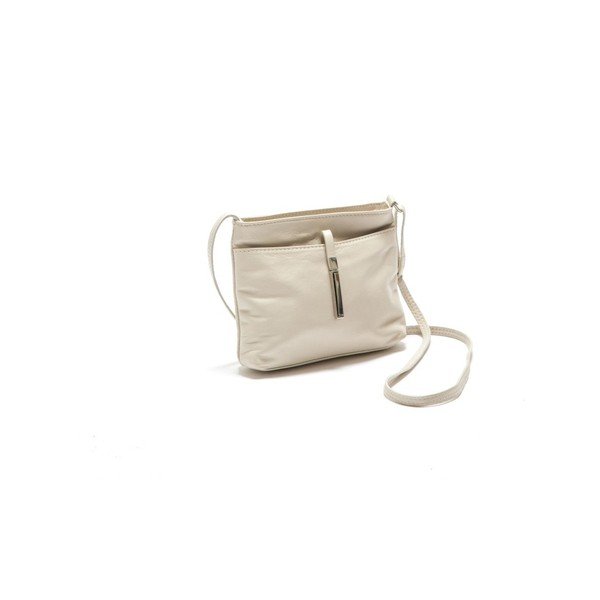 Smėlio spalvos odinė rankinė Roberta M Suede-image-4