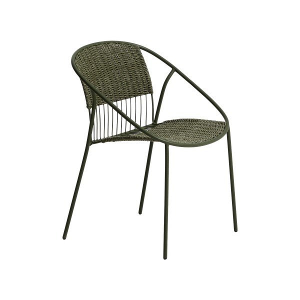 Tamsiai žalios spalvos sodo kėdė Atrani – Kave Home