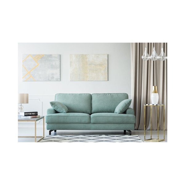Mėtų žalios spalvos trijų vietų sofa "Kooko Home Salsa-image-4