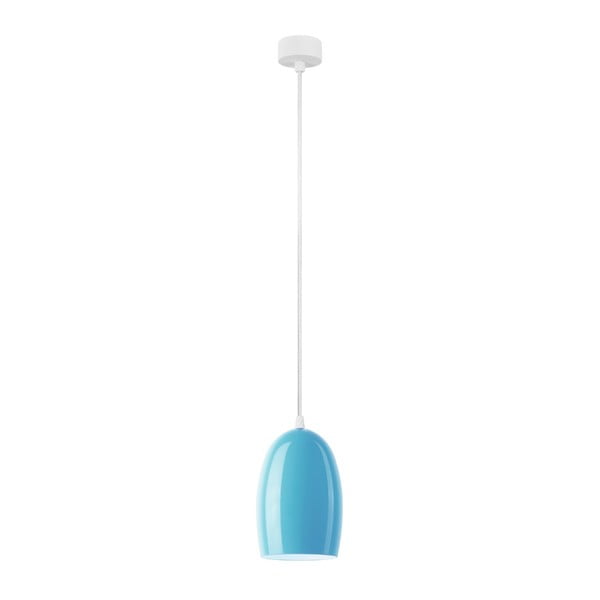 Mėlynas lubinis šviestuvas su baltu kabeliu "Sotto Luce Ume