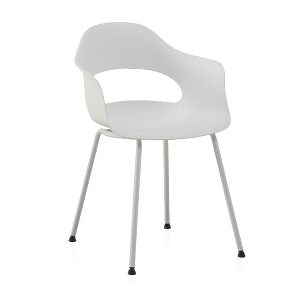Valgomojo kėdės iš plastiko baltos spalvos 4 vnt. Theo – Geese