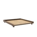 Rudos spalvos iš pušies masyvo dvigulė lova su lovos grotelėmis 180x200 cm Social – Karup Design
