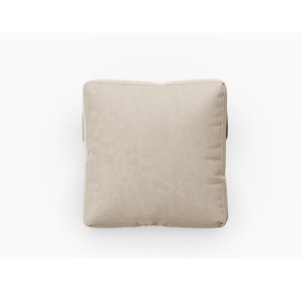 Smėlio spalvos aksomo pagalvėlė modulinei sofai Rome Velvet - Cosmopolitan Design-image-1