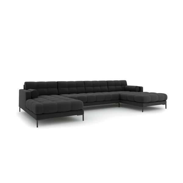 Kampinė sofa tamsiai pilkos spalvos („U“ formos) Bali – Cosmopolitan Design
