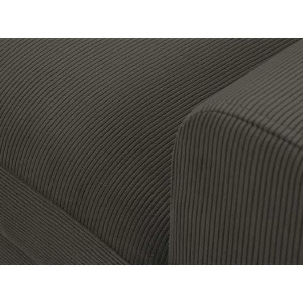 Juoda kampinė sofa-lova Kooko Home Jazz, kairysis kampas-image-1